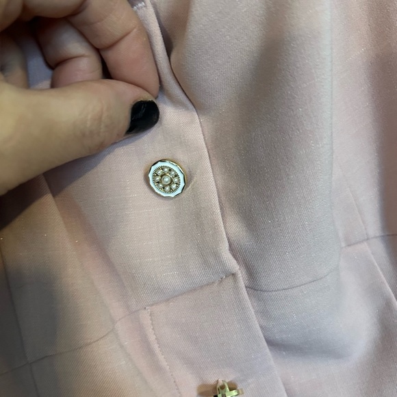 NWOT DUSHU Medium Elegant Pink Button-Up Dress - Picture 9 of 9